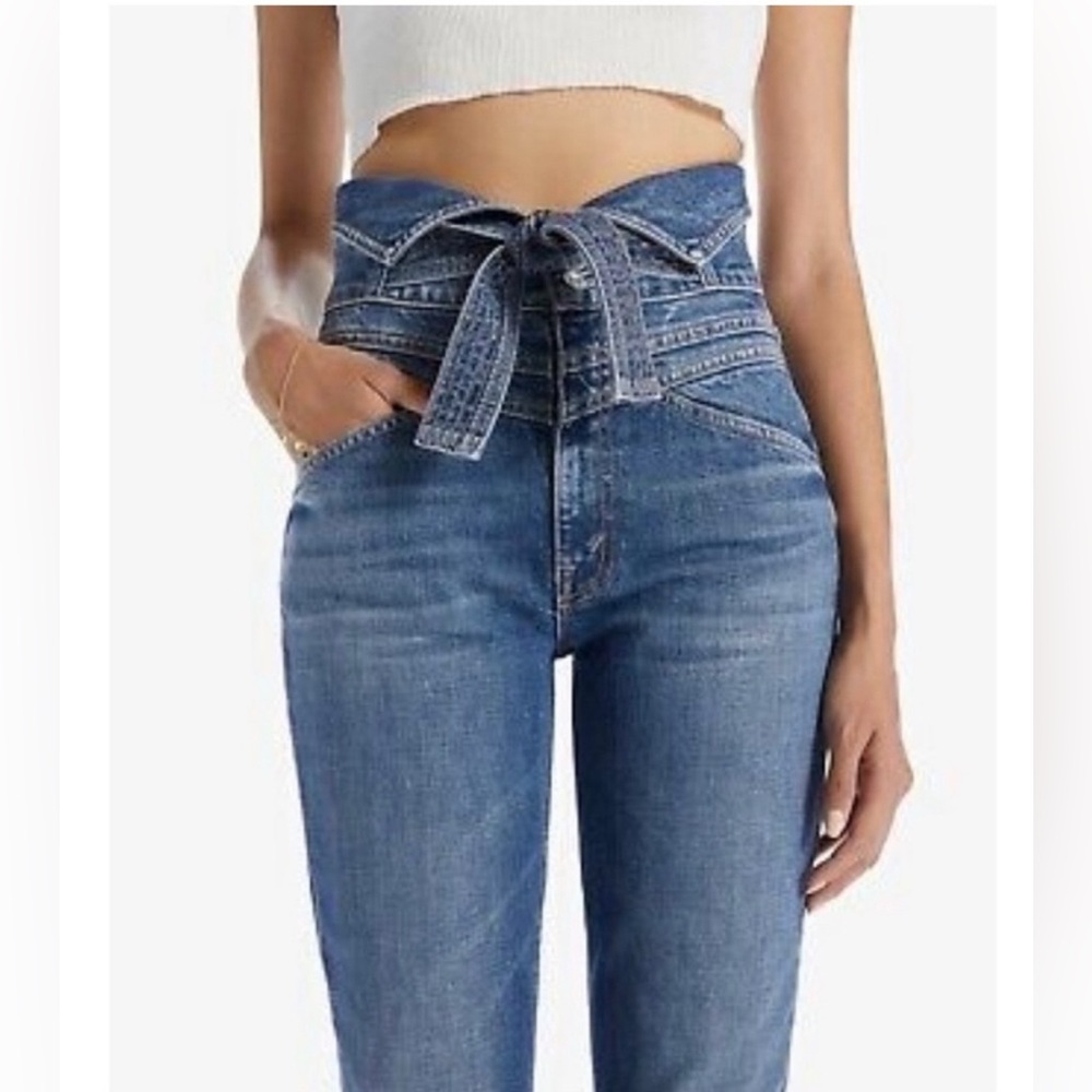 MOTHER triple flap high rise jeans 25